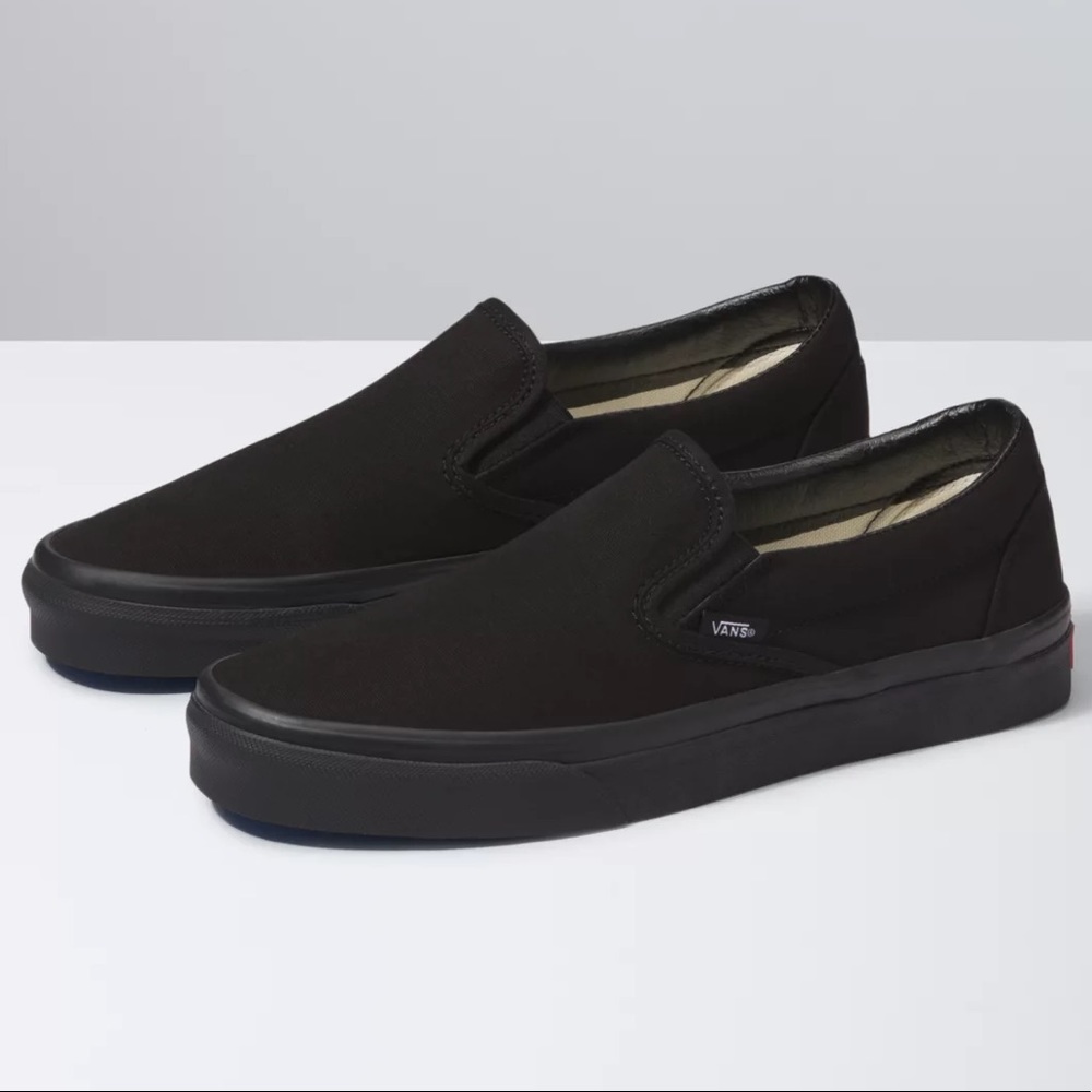 All black VANS slipon